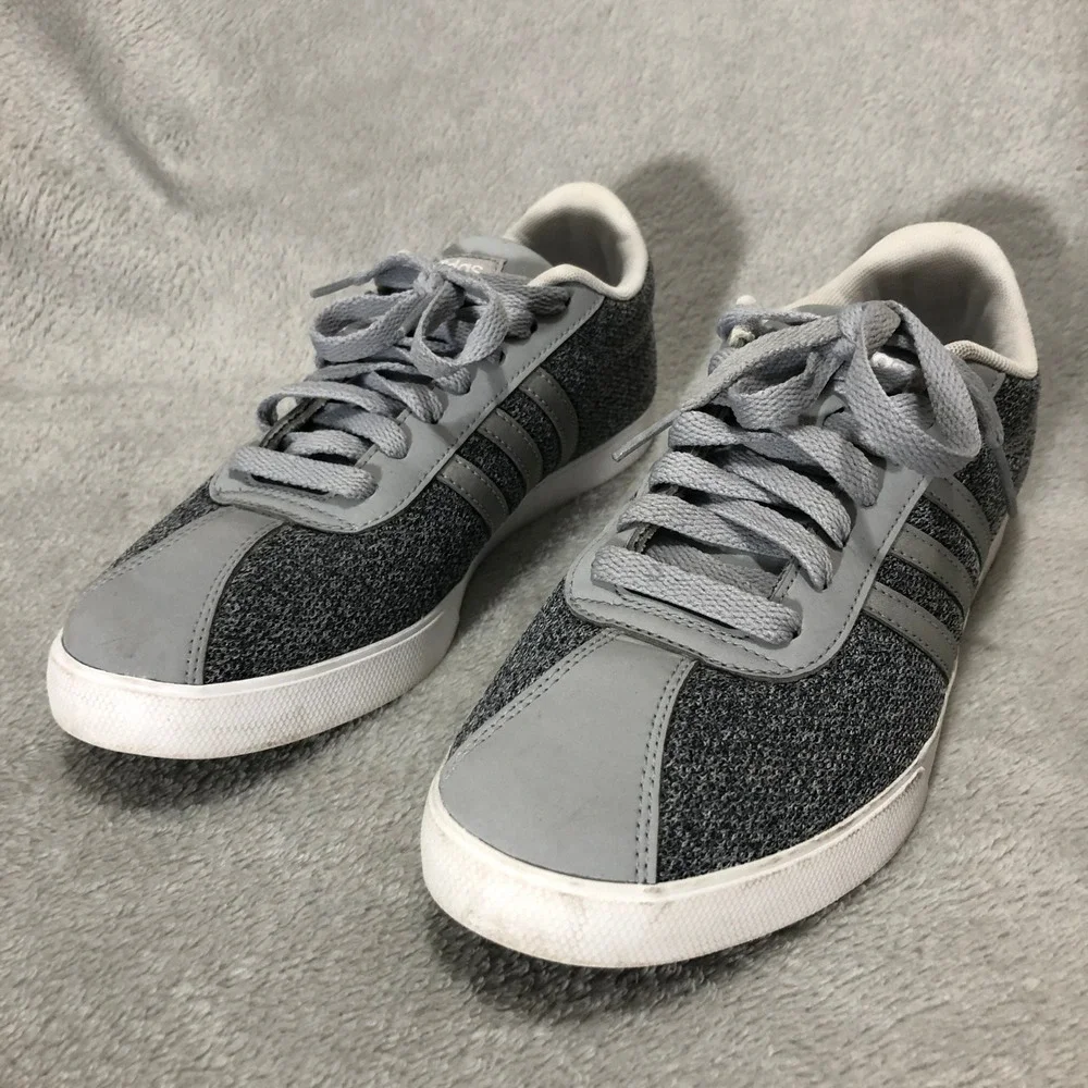 Adidas Neo Sneakers‎ Casual Walking Shoes Gray Athletic Comfort Size 8